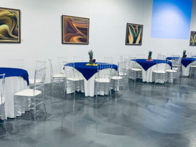 Event Blue Tables